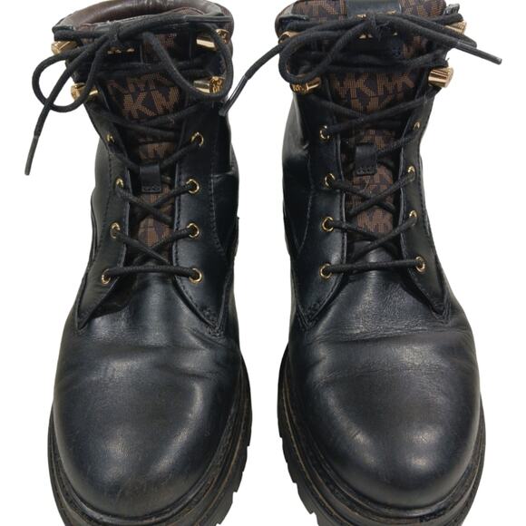FS2205 GUC $225 MICHAEL Michael Kors Combat Boots size 9M - Picture 5 of 11